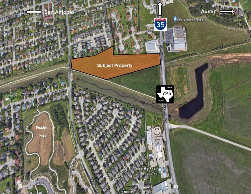 Great Multifamily Site on FM 725 Near IH 35 : 1609 McQueeney Road, New Braunfels, TX 78130